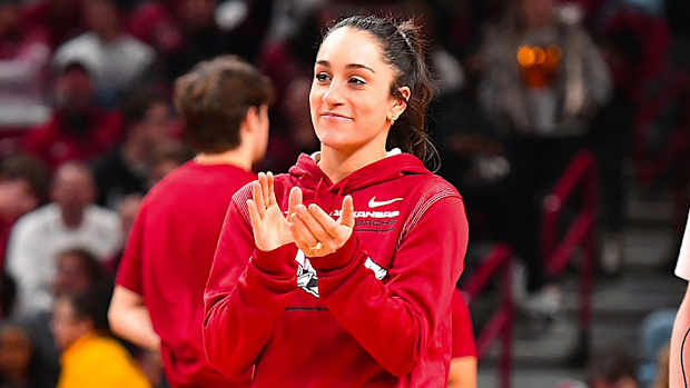 Arkansas gymnastics coach Jordyn Wieber.